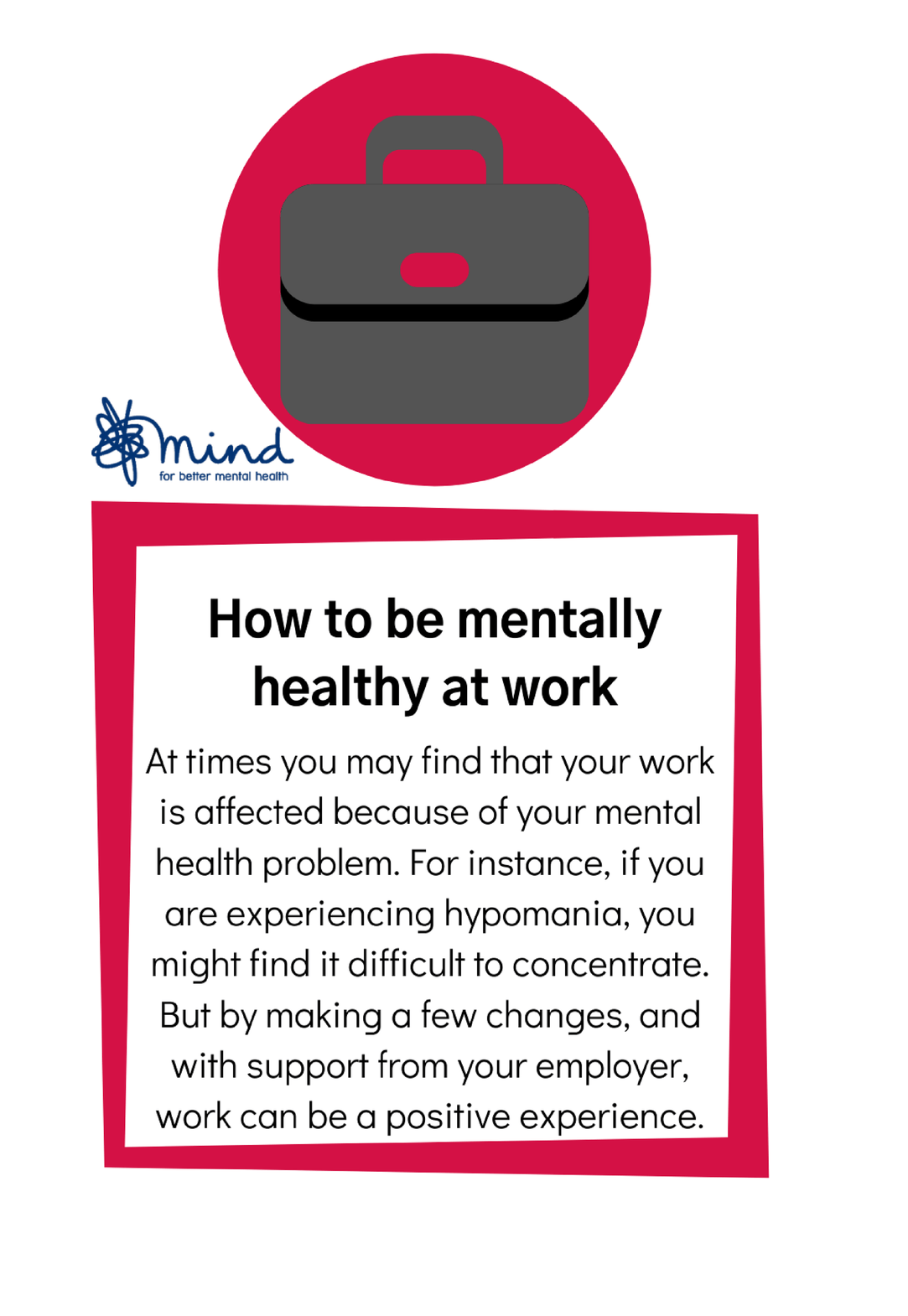 how to be mentally healthy at work